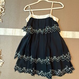 Marciano Black and Cream Formal Dress